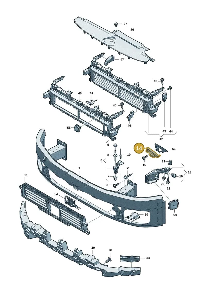 8B3807281 — Audi A5 Limousine (2024-2025) diagram 8wk807000, position 14