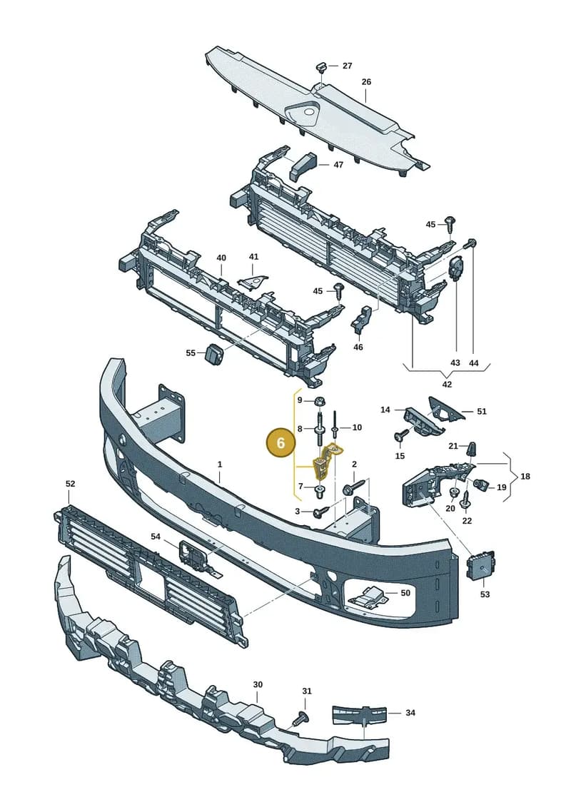 8B3807333 — Audi A5 Limousine (2024-2025) diagram 8wk807000, position 6