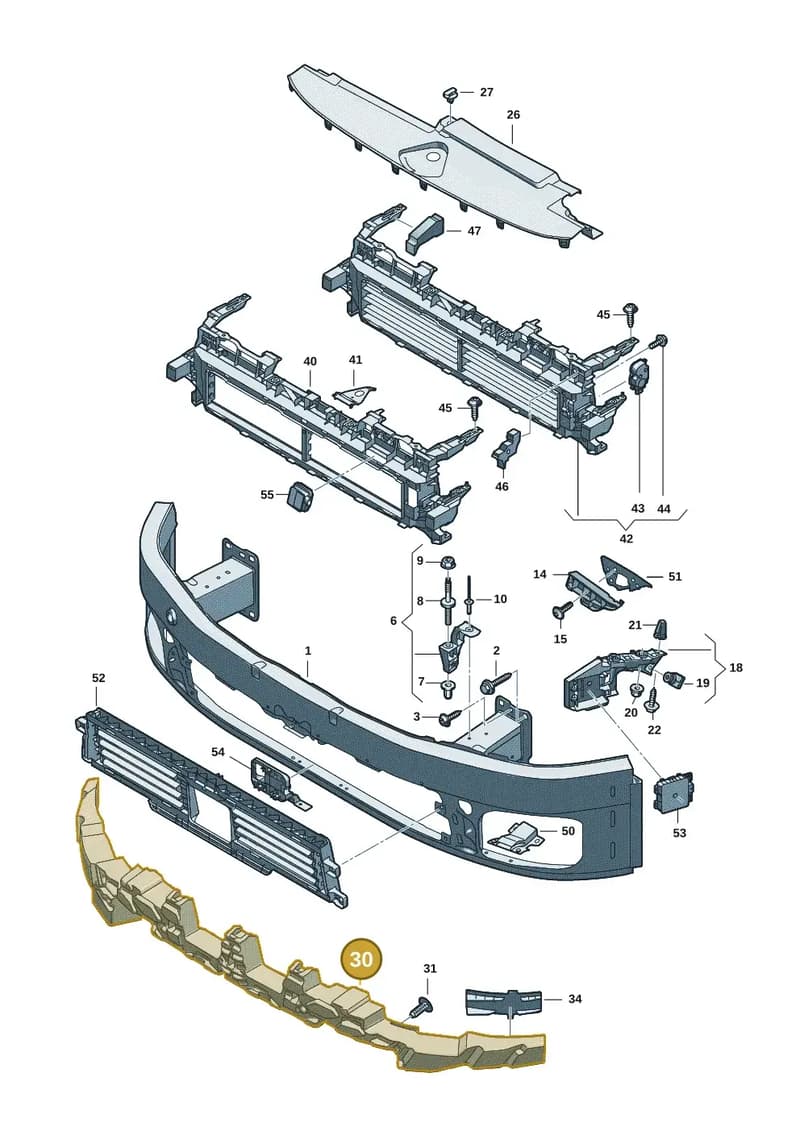 8B3807550A — Audi A5 Limousine (2024-2025) diagram 8wk807000, position 30