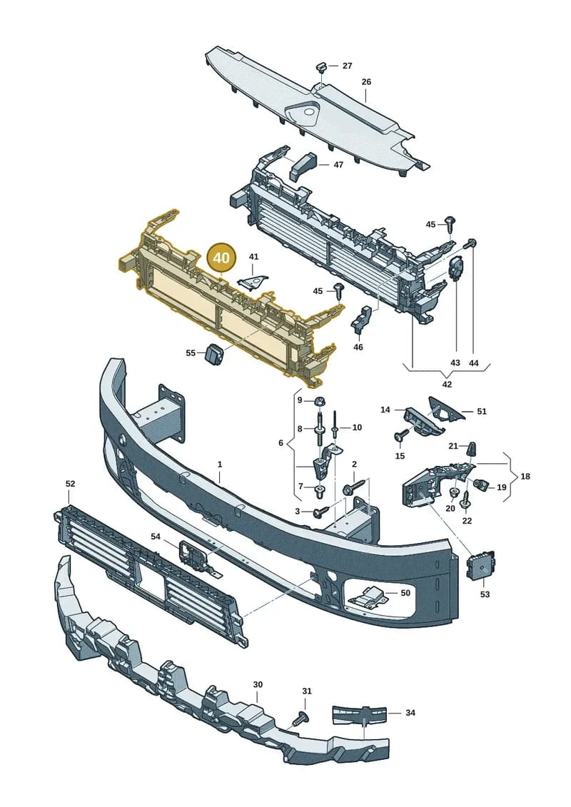 8B3807771F — Audi A5 Limousine (2024-2025) diagram 8wk807000, position 40