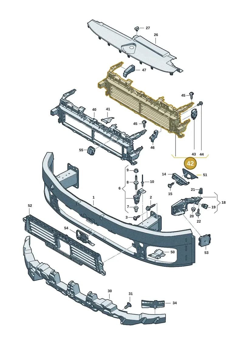 8B3807771G — Audi A5 Limousine (2024-2025) diagram 8wk807000, position 42