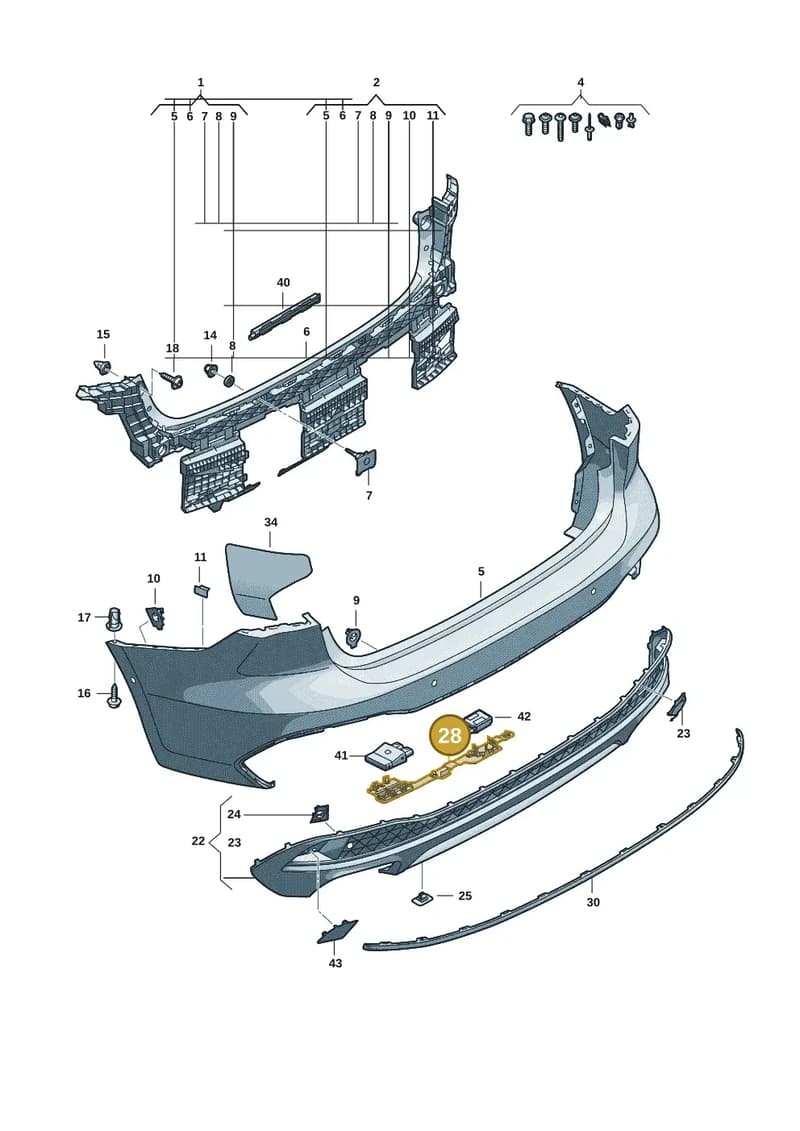 8B3807900B — Audi A5 Limousine (2024-2025) diagram 8wk807600, position 28