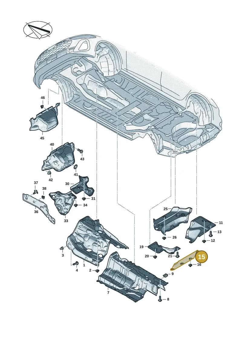 8B3825725 — Audi A5 Limousine (2024-2025) diagram 8wk804000, position 15