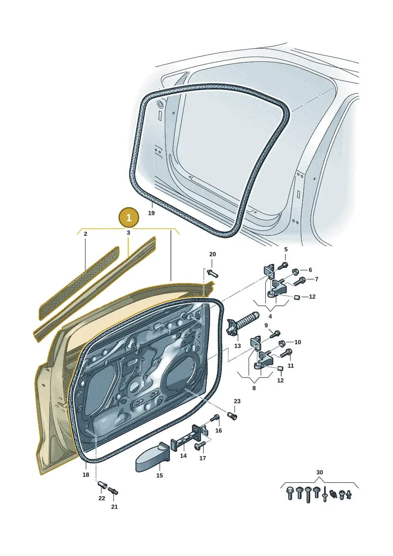 8B3831052C — Audi A5 Limousine (2024-2025) diagram 8wk831010, position 1