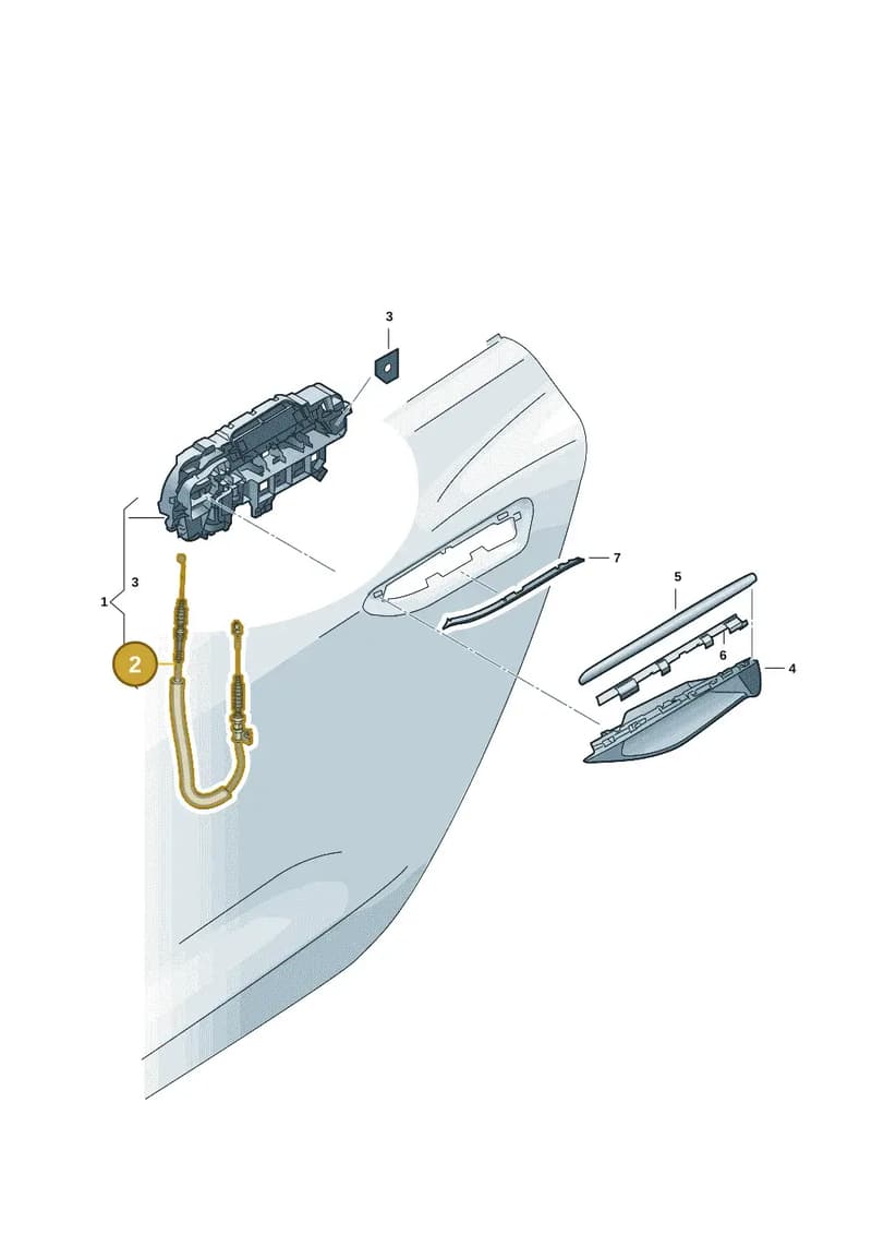 8B3837100 — Audi A5 Limousine (2024-2025) diagram 8wk839000, position 2