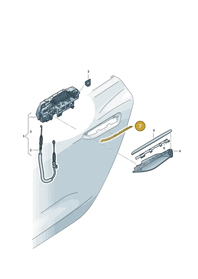 8B3837210 — Audi A5 Limousine (2024-2025) diagram 8wk839000, position 7