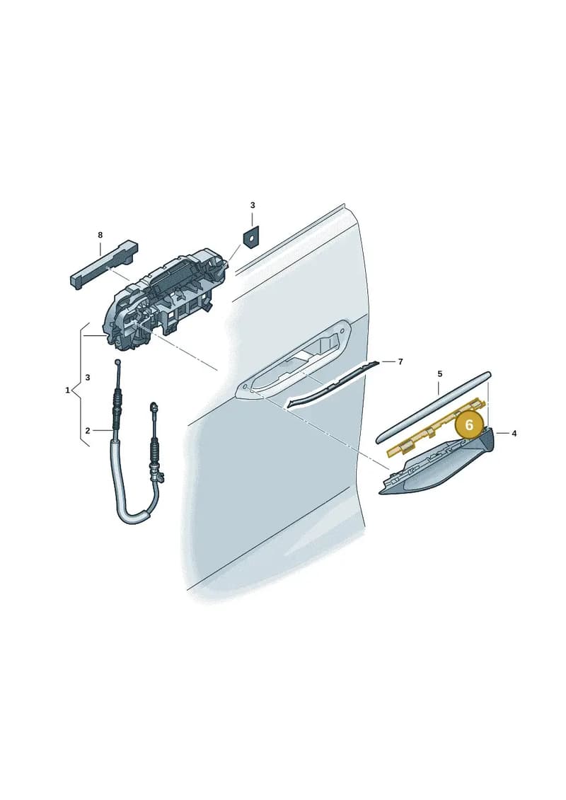 8B3837278 — Audi A5 Limousine (2024-2025) diagram 8wk837000, position 6