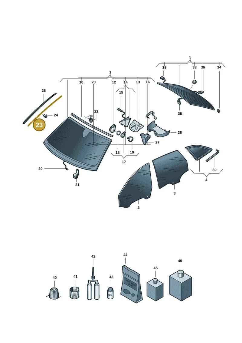 8B3845453 — Audi A5 Avant (2024-2025) diagram 8wk845000, position 23