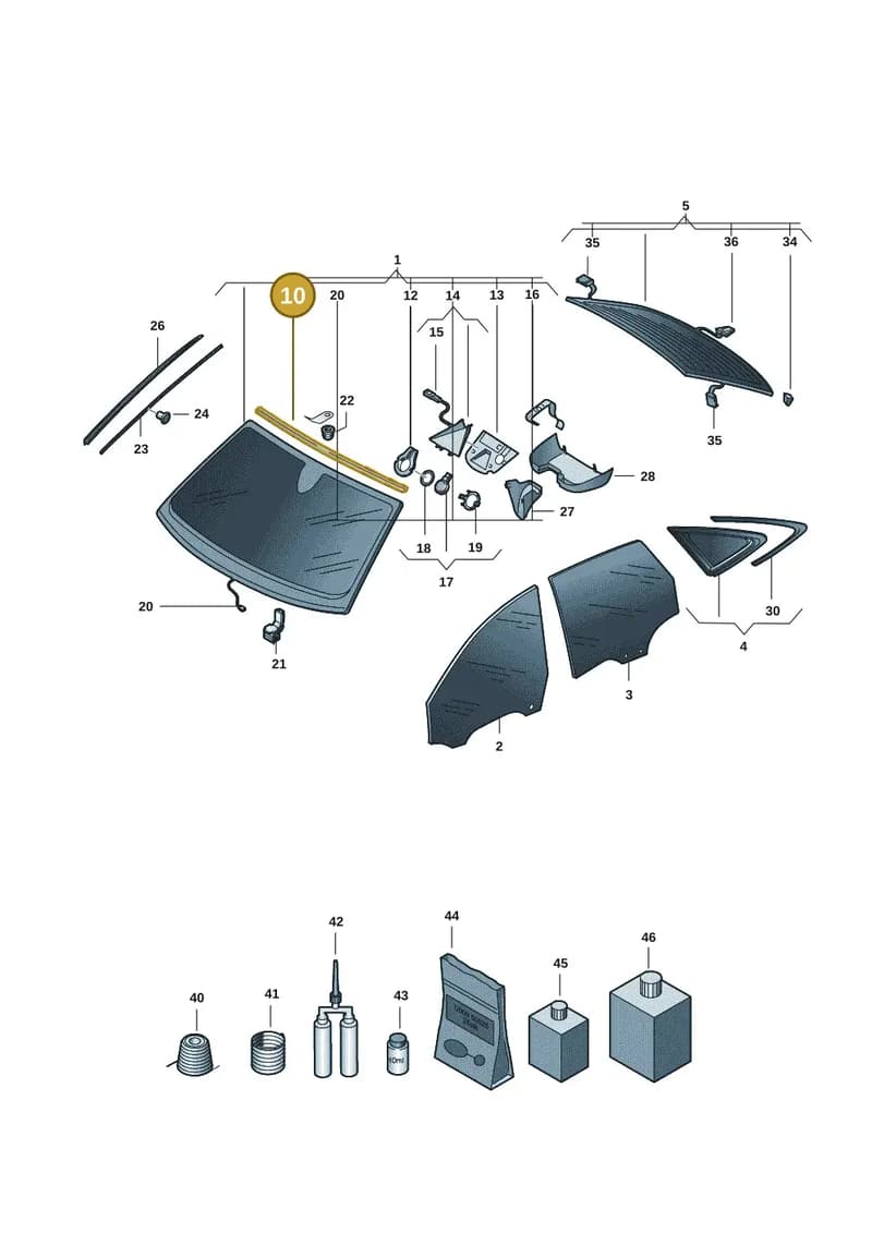 8B3853306 — Audi A5 Limousine (2024-2025) diagram 8wh845000, position 10