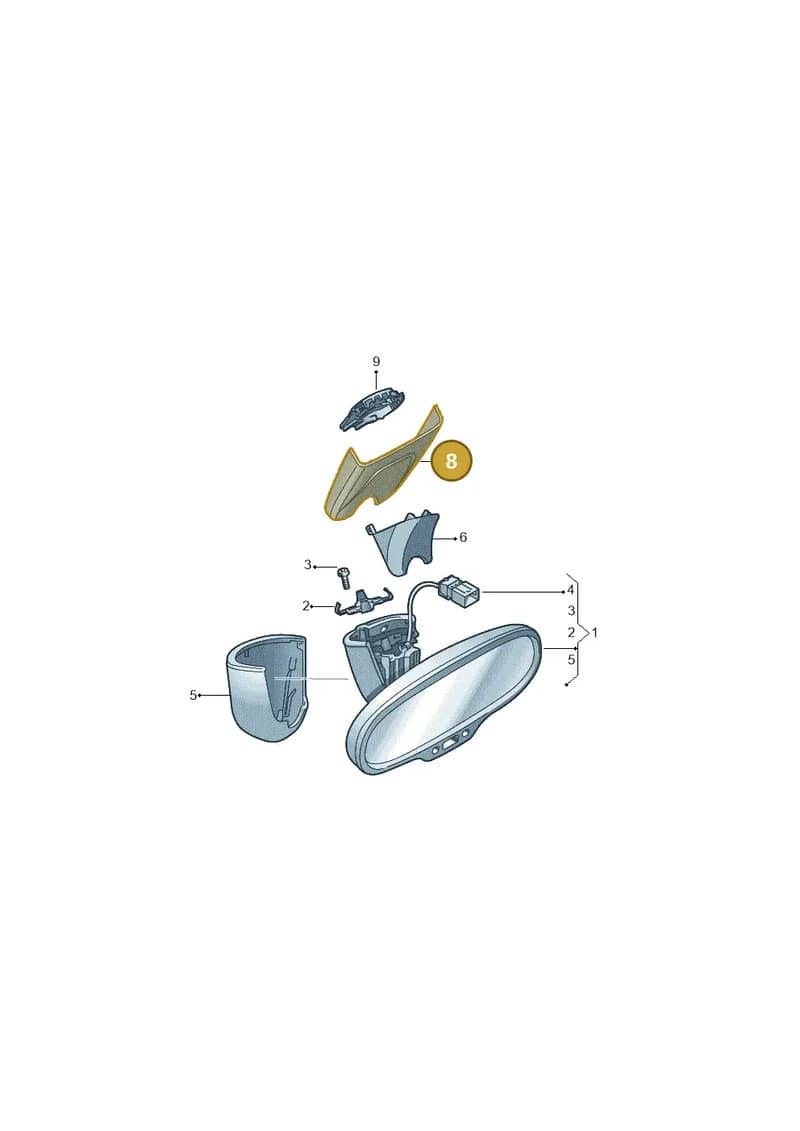 8B3857519 — Audi A5 Limousine (2024-2025) diagram 838857450, position 8
