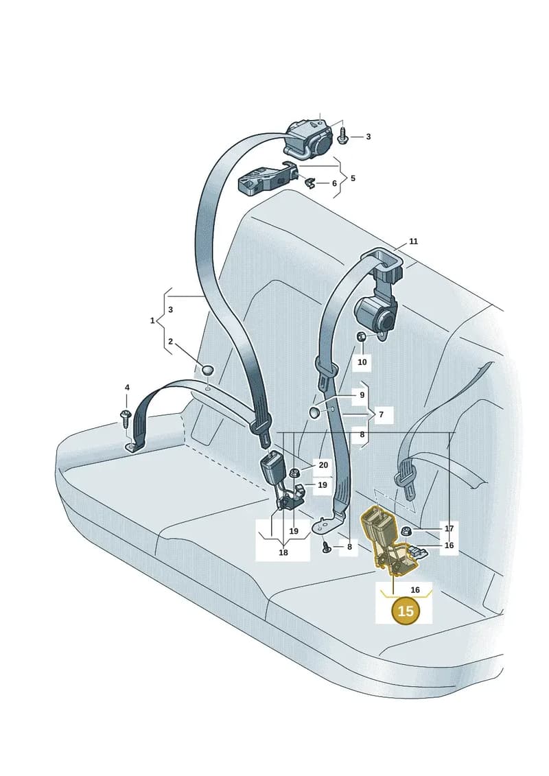 8B3857739MNB — Audi A5 Limousine (2024-2025) diagram 8wh857700, position 15