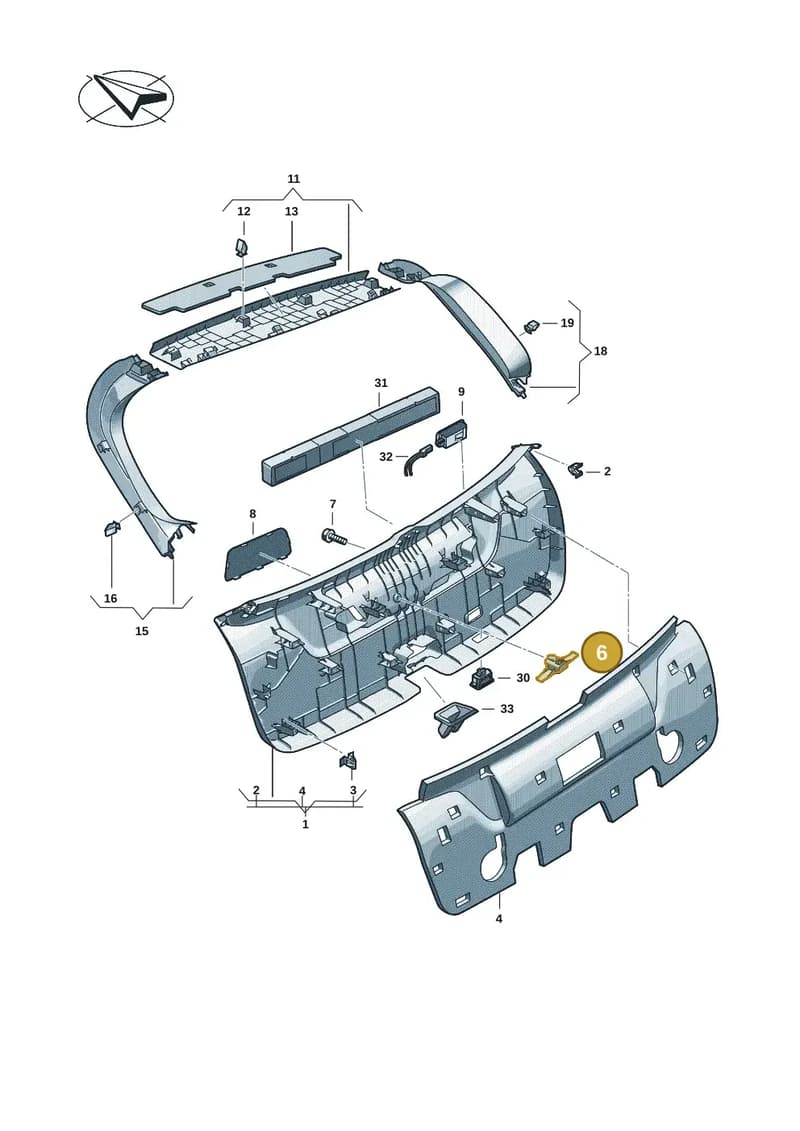 8B3867075B — Audi A5 Avant (2024-2025) diagram 8wk867900, position 6