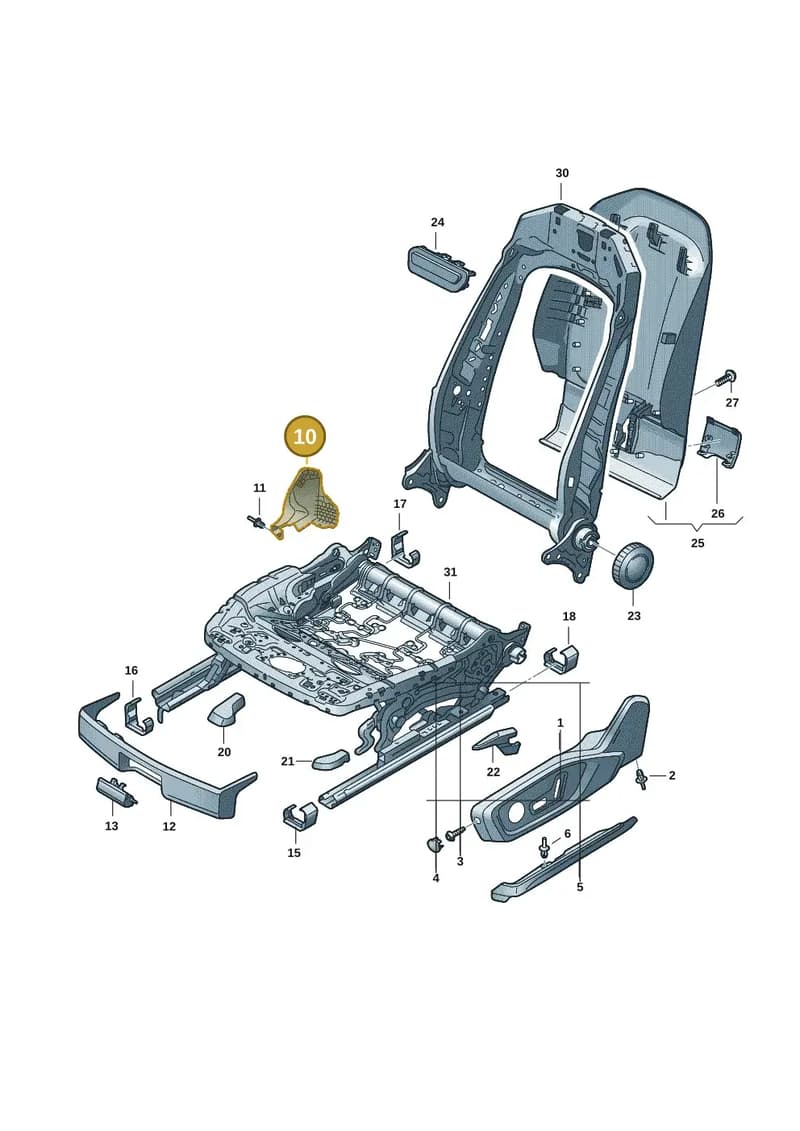 8B38813284PK — Audi A5 Limousine (2024-2025) diagram 8wk881400, position 10