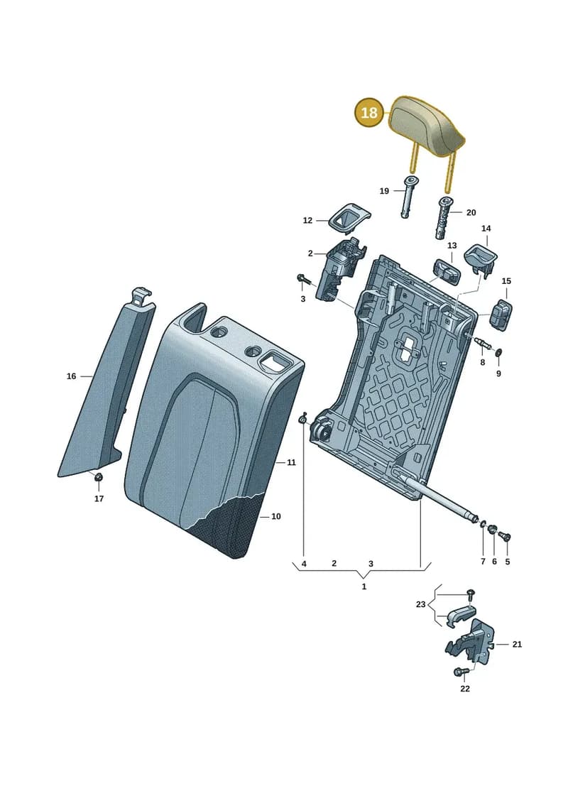 8B3885901DMG4 — Audi A5 Limousine (2024-2025) diagram 8wh885300, position 18