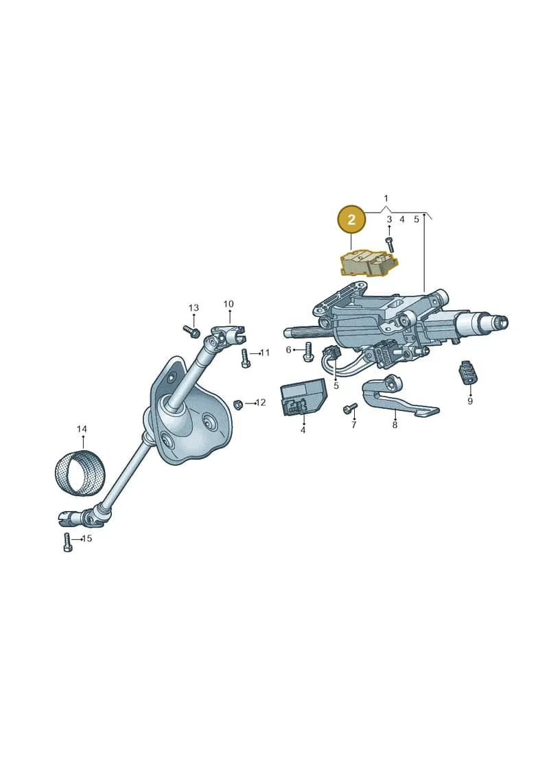 8B3905861A — Audi A5 Limousine (2024-2025) diagram 439419050, position 2