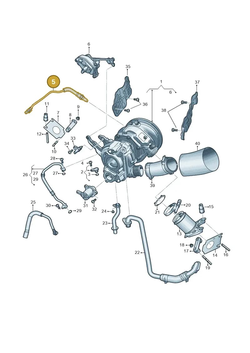 8B3906262F — Audi A5 Limousine (2024-2025) diagram 8wk145225, position 5