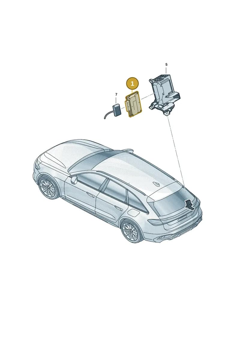 8B3907163C — Audi A5 Limousine (2024-2025) diagram 8wk907670, position 1