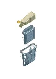 8B3907649 Audi Cover for Control Unit