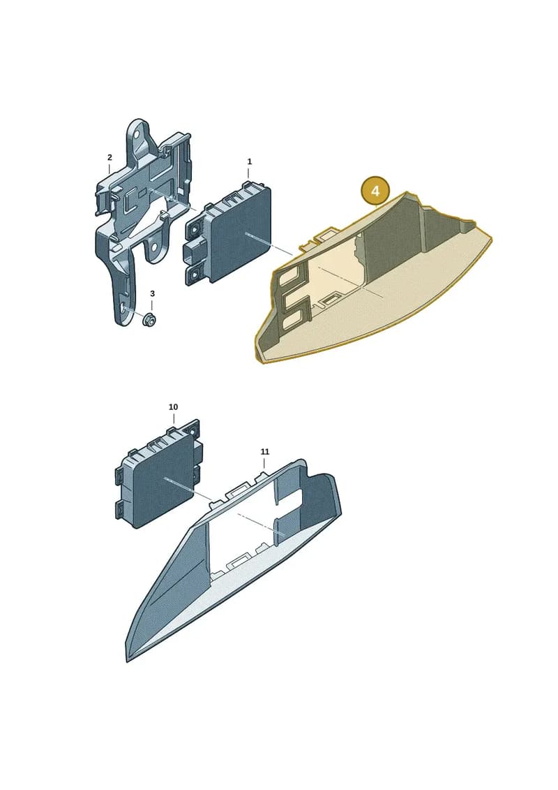 8B3907693C — Audi A5 Limousine (2024-2025) diagram 8wk907220, position 4