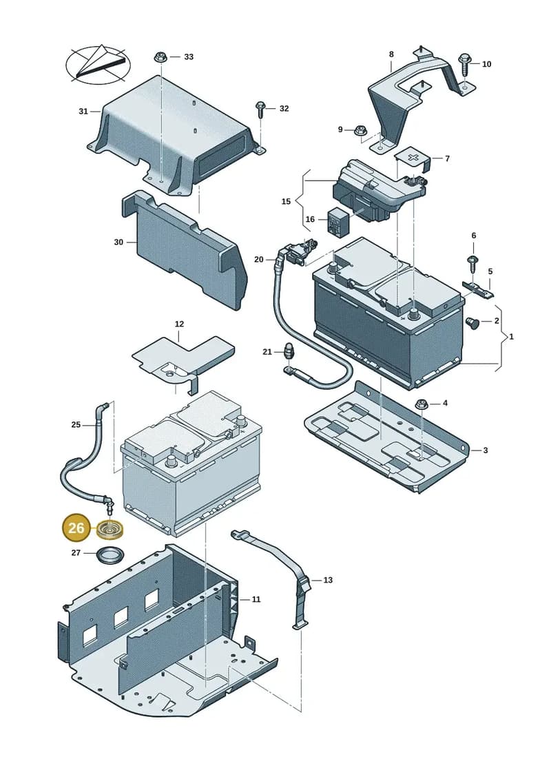 8B3915143A — Audi A5 Limousine (2024-2025) diagram 8wh915000, position 26
