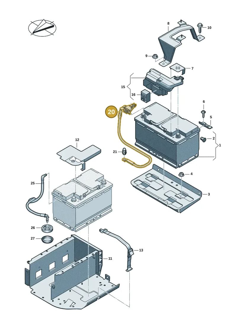 8B3915181B — Audi A5 Avant (2024-2025) diagram 8wk915000, position 20