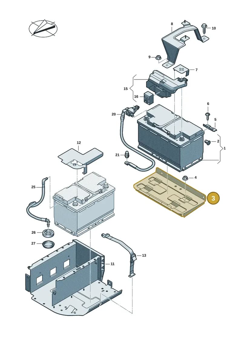8B3915514B — Audi A5 Avant (2024-2025) diagram 8wk915000, position 3