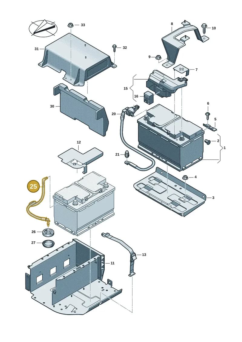 8B3915531 — Audi A5 Limousine (2024-2025) diagram 8wh915000, position 25