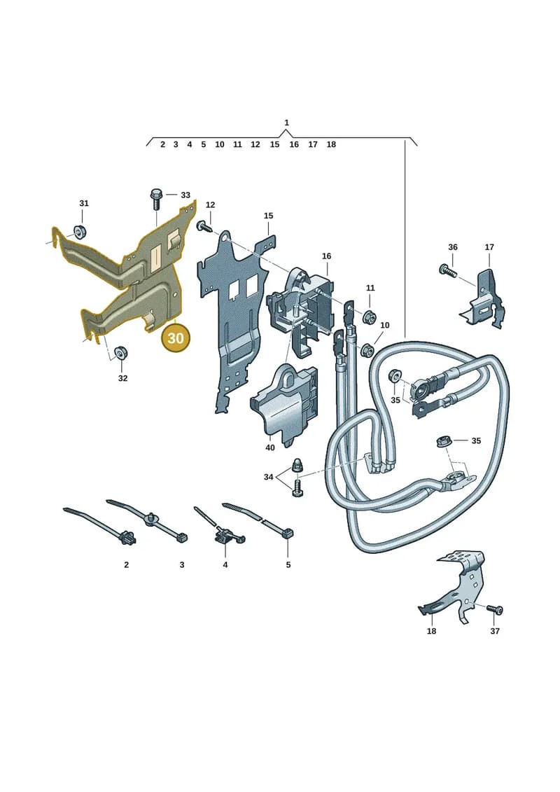 8B3941805A — Audi A5 Limousine (2024-2025) diagram 8wk972080, position 30