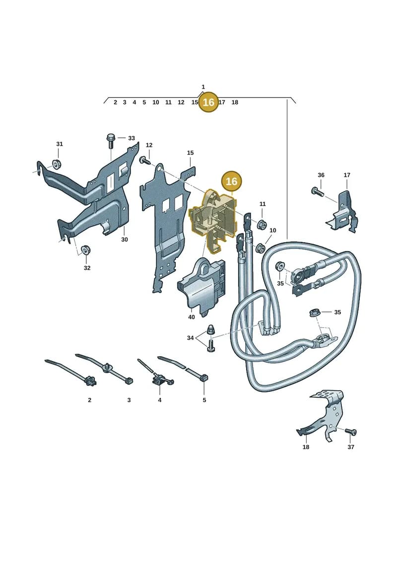 8B3941828F — Audi A5 Limousine (2024-2025) diagram 8wk972080, position 16