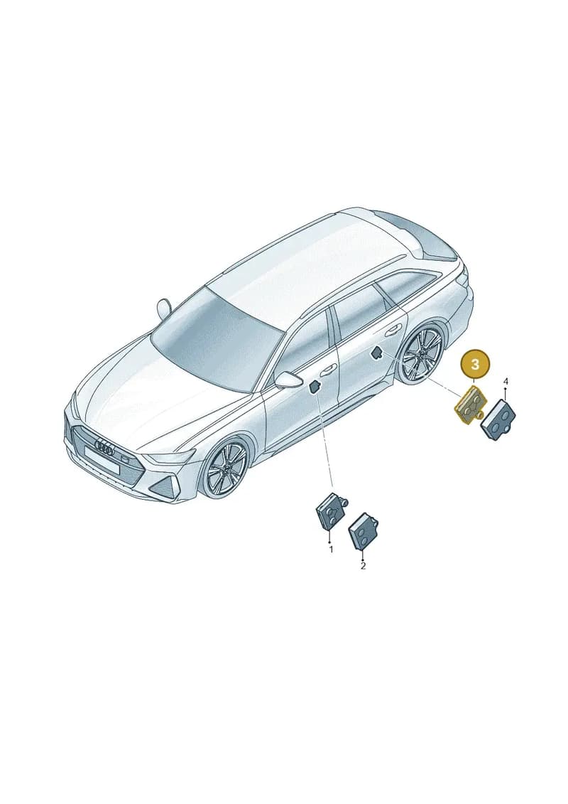 8B3959795A — Audi Q6 e-tron (2023-2025) diagram 537959100, position 3