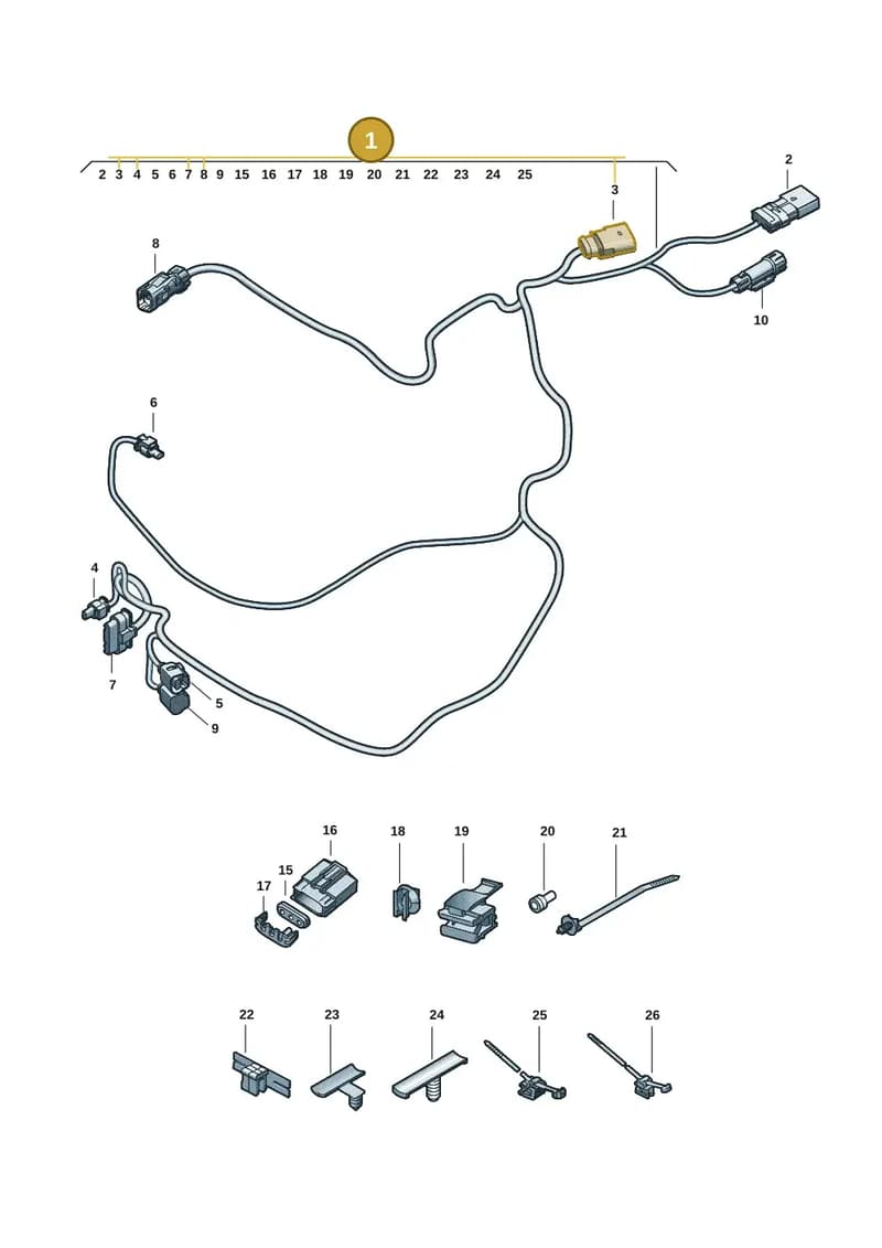 8B3971073S — Audi A5 Limousine (2024-2025) diagram 8wk972840, position 1