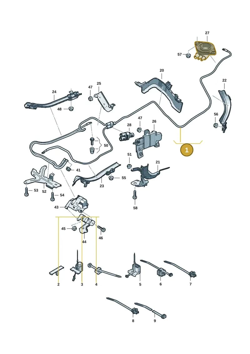 8B3971227J — Audi A5 Limousine (2024-2025) diagram 8wk972020, position 1