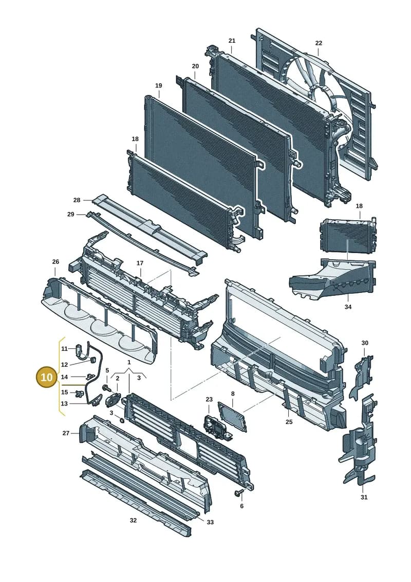 8B3971277 — Audi A5 Limousine (2024-2025) diagram 8wk121990, position 10