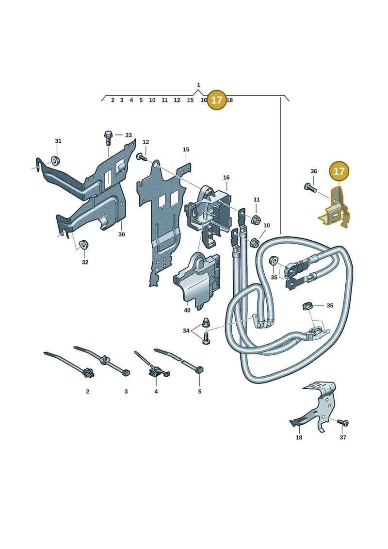 8B3971502L — Audi A5 Limousine (2024-2025) diagram 8wk972080, position 17
