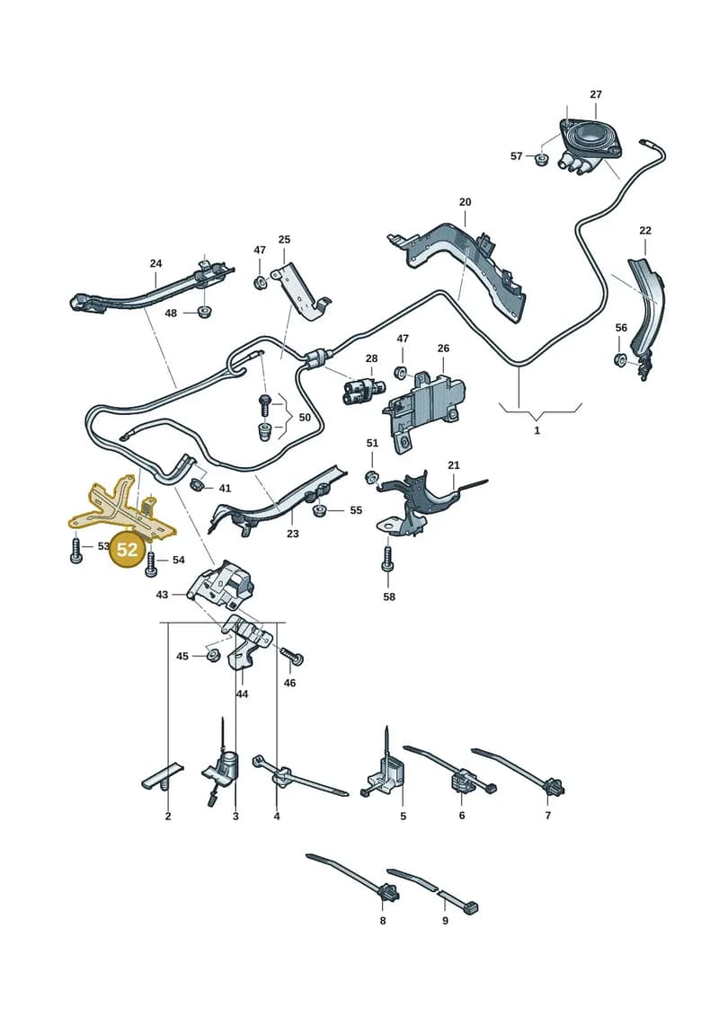 8B3971824R — Audi A5 Limousine (2024-2025) diagram 8wk972020, position 52