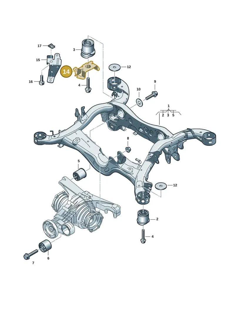 8B3971845F — Audi A5 Limousine (2024-2025) diagram 8wk505100, position 14