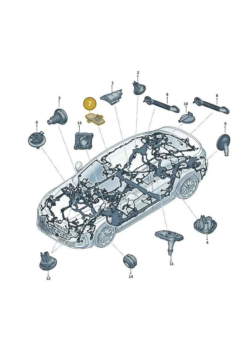 8B3971871J — Audi A5 Limousine (2024-2025) diagram 8wh971815, position 7
