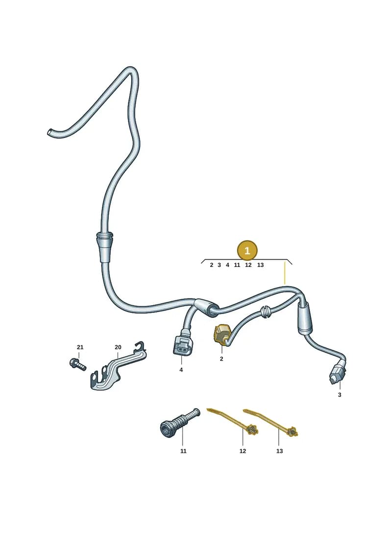 8B3972254 — Audi A5 Limousine (2024-2025) diagram 8wk927100, position 1