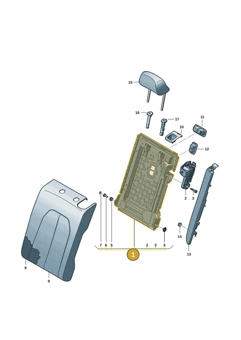 8B5885061BGW8 — Audi A5 Limousine (2024-2025) diagram 8wh885200, position 1