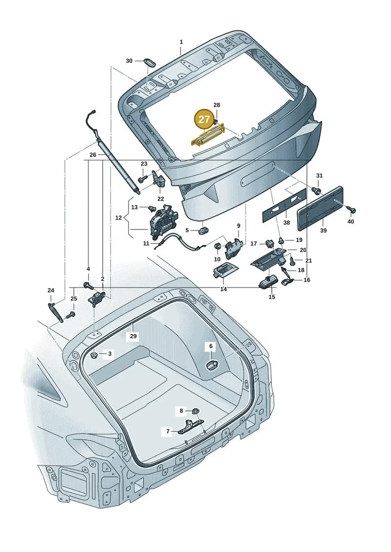 8B9827242 — Audi A5 Avant (2024-2025) diagram 8wk827000, position 27