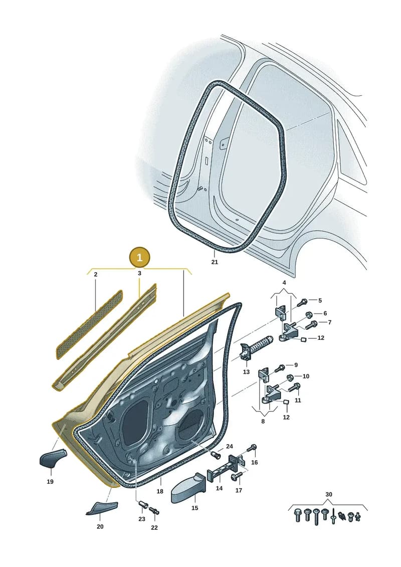 8B9833052C — Audi A5 Avant (2024-2025) diagram 8wk833010, position 1