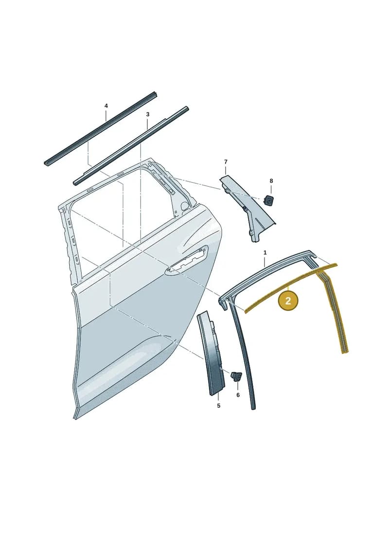 8B9839644AT94 — Audi A5 Avant (2024-2025) diagram 8wk839040, position 2