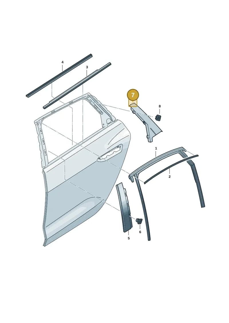 8B9839904 — Audi A5 Avant (2024-2025) diagram 8wk839040, position 7