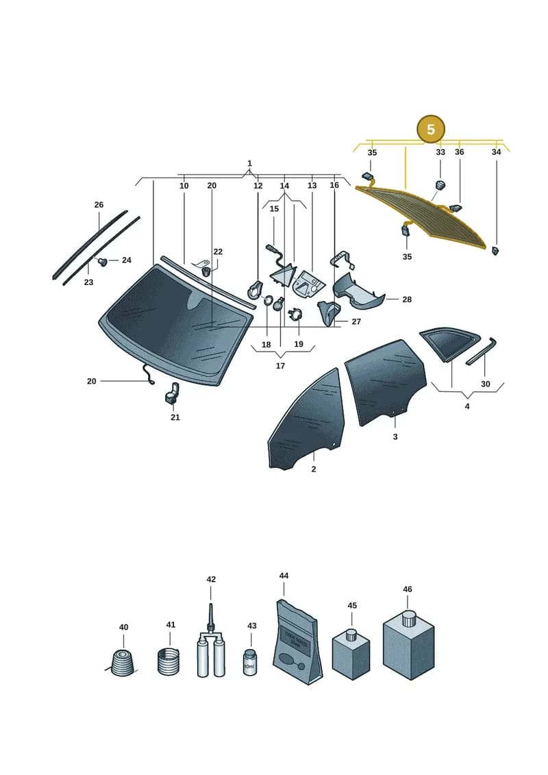 8B9845501DNVB — Audi A5 Avant (2024-2025) diagram 8wk845000, position 5