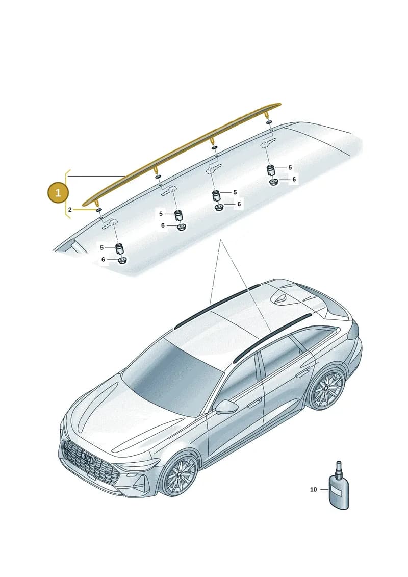 8B9860022B3Q7 — Audi A5 Avant (2024-2025) diagram 8wk860500, position 1