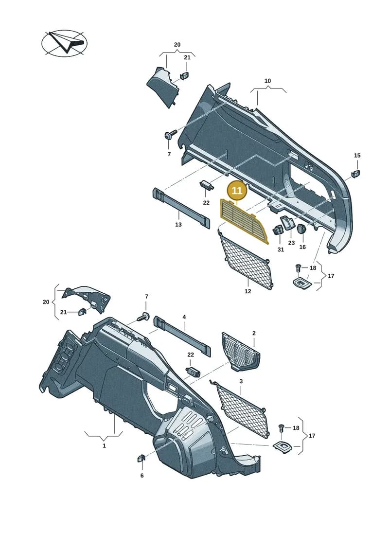 8B9863989B4PK — Audi A5 Limousine (2024-2025) diagram 8wh863800, position 11