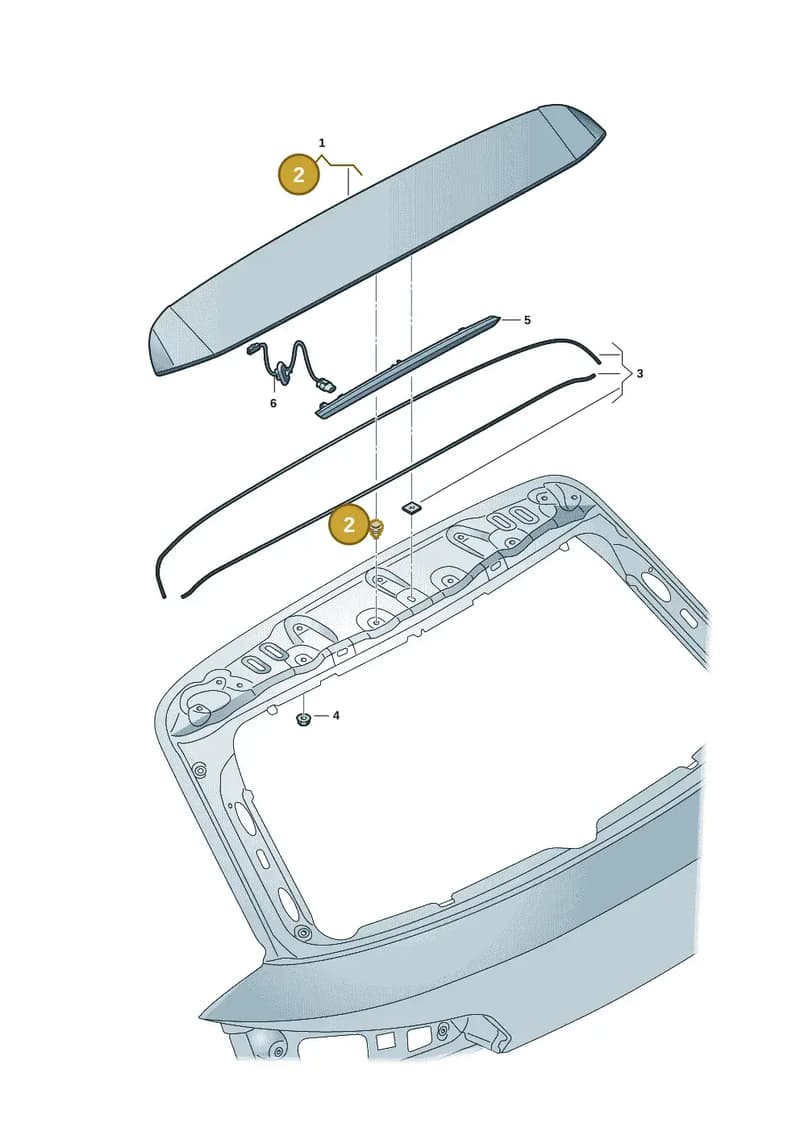 8B9898941 — Audi A5 Avant (2024-2025) diagram 8wk827050, position 2