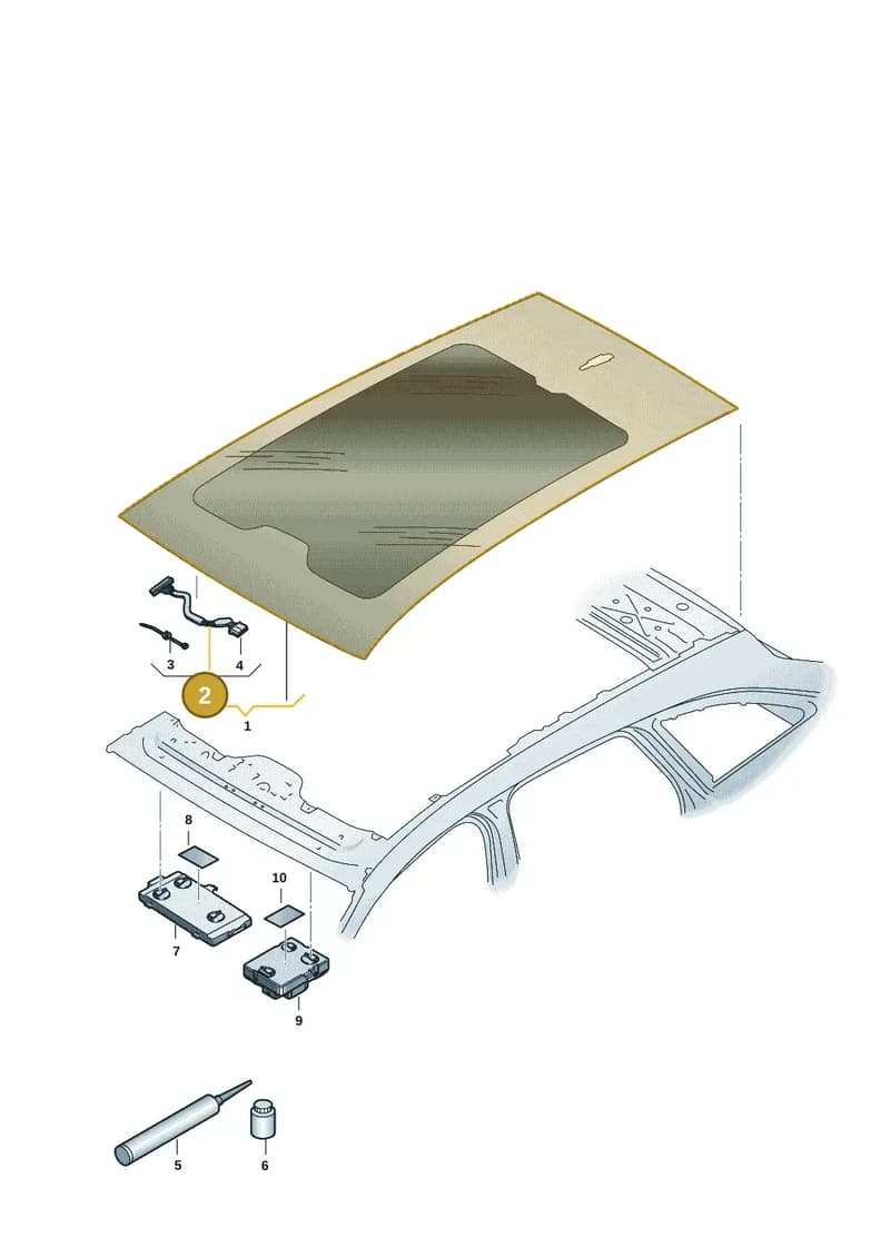 8B9971648 — Audi A5 Avant (2024-2025) diagram 8wk877000, position 2