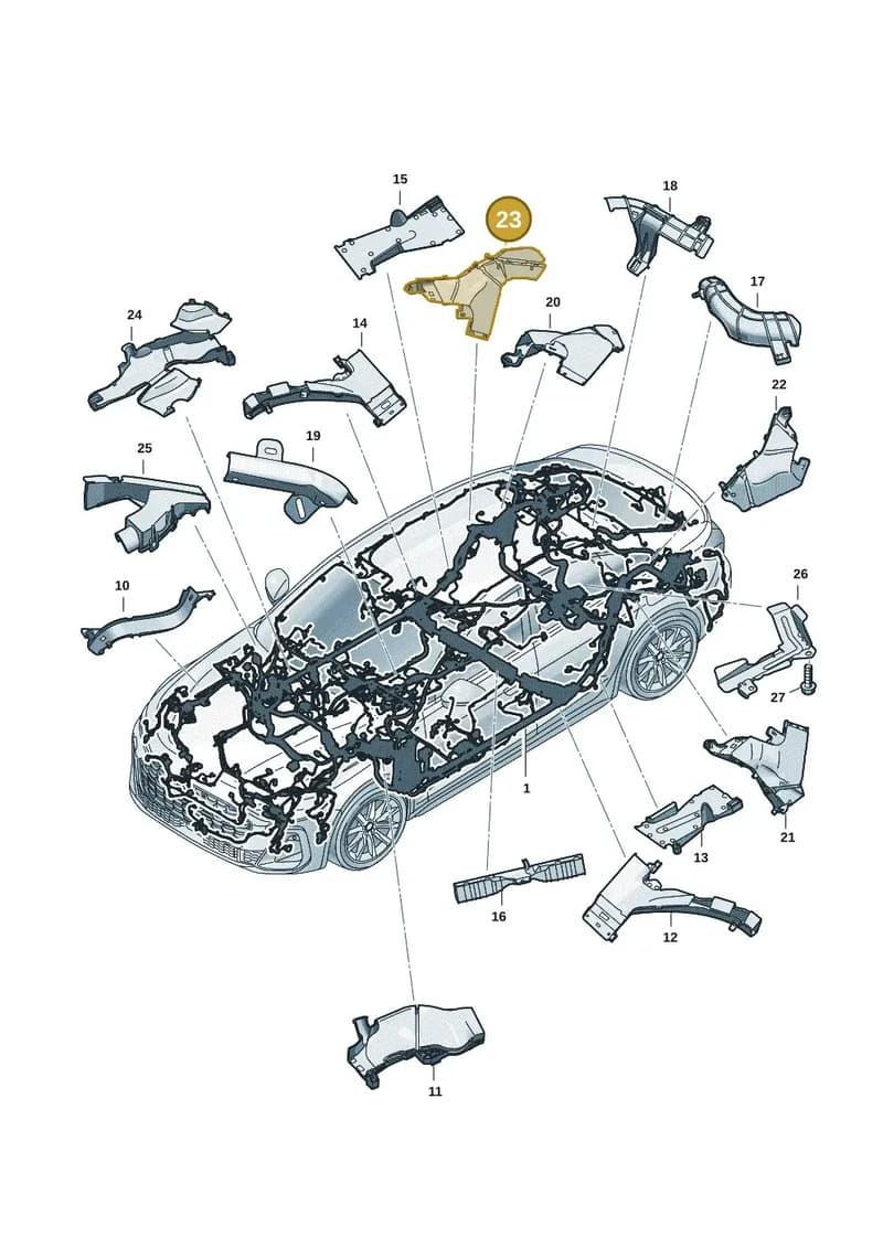 8B9971822 — Audi A5 Limousine (2024-2025) diagram 8wh971800, position 23