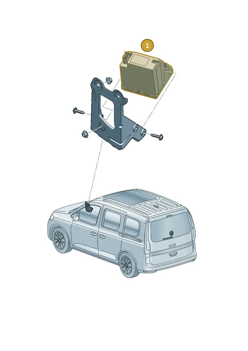 8D00354114PK — Volkswagen Caddy Maxi Kombi (2020-2024) diagram 2ka035080, position 1